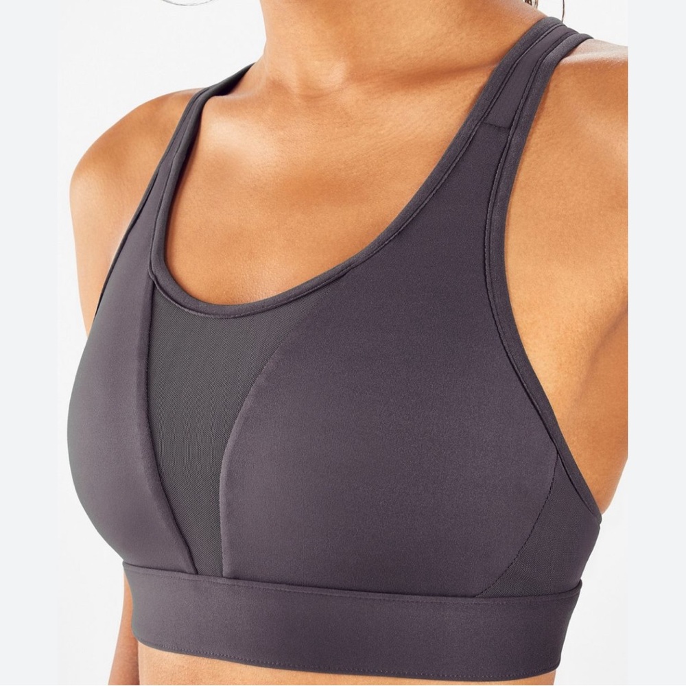 NWT Fabletics Zoe Grey High Impact sports bra XL